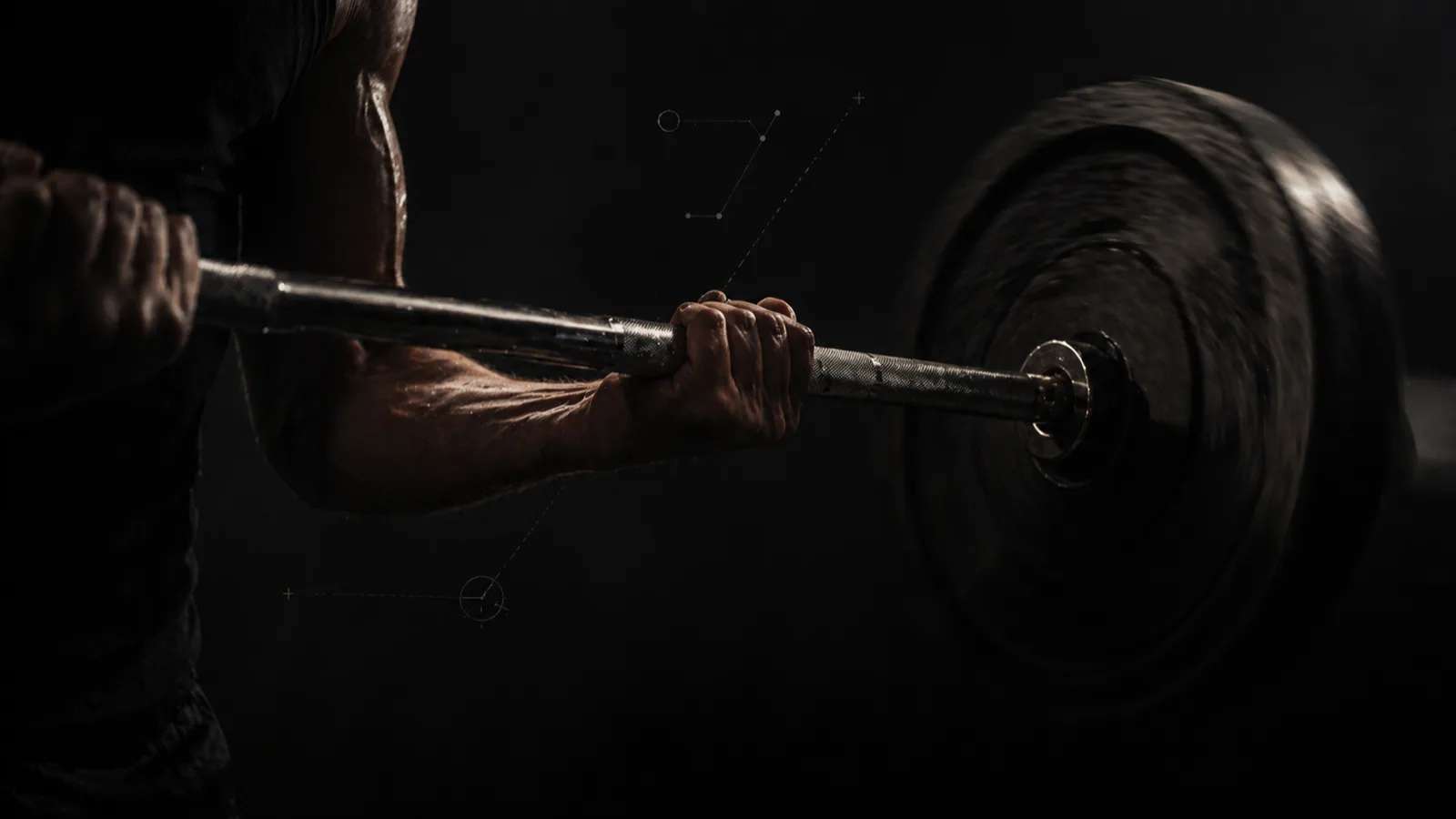 Barbell mid-rep, at the point of grinding effort that RPE and RIR are both trying to measure